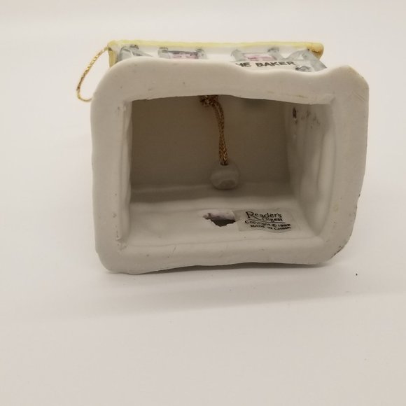 The Baker Ceramic Bell Ornament Readers Digest - Picture 2 of 3